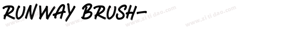 RUNWAY BRUSH字体转换